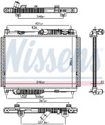 NISSENS NIS606662 Радиатор FORD FIESTA VII (CE1) (17-) 1.1 на автомобиль FORD PUMA