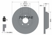 TEXTAR T92273703 Тормозной диск на автомобиль HYUNDAI EQUUS