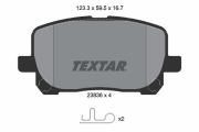 TEXTAR T2383601 Тормозные колодки дисковые