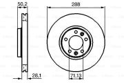 Bosch 0 986 479 026 Гальмівний диск