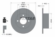 TEXTAR T92054300 Тормозной диск на автомобиль AUDI 100