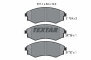 TEXTAR T2172501 Тормозные колодки дисковые на автомобиль HYUNDAI MATRIX