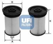 UFI 2607100 Топливный фильтр