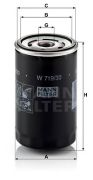 MANN MFW71930 Масляный фильтр на автомобиль AUDI 100