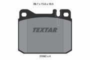 TEXTAR T2039213 Тормозные колодки дисковые