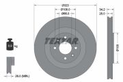 TEXTAR T92267103 Тормозной диск на автомобиль CITROEN DS3