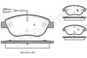 STARLINE SBDS324 Тормозные колодки дисковые на автомобиль FIAT IDEA