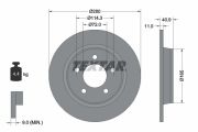 TEXTAR T92130600 Тормозной диск на автомобиль MAZDA PREMACY