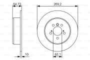Bosch 0986479R00 Тормозной диск
