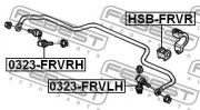 FEBEST FEHSBFRVR ВТУЛКА ЗАДНЕГО СТАБИЛИЗАТОРА D17 (HONDA FR-V BE5 2004-2009) FEBEST на автомобиль HONDA FR-V