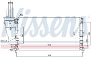 NISSENS NIS61799 Радиатор FT PUNTO I(93-)90 - 1.6 MPI(+)[OE 46430837] на автомобиль LANCIA Y10