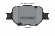 TEXTAR T2386401 Тормозные колодки дисковые на автомобиль LEXUS IS