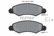 TEXTAR T2360501 Тормозные колодки дисковые на автомобиль SUBARU JUSTY