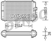 DENSO DENDRR20004 Радiатор опалення на автомобиль OPEL ASTRA