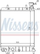 Nissens NIS67022 Радиатор HY ACCENT(99-)1.3 i(+)[OE 25310-25050]