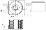MAHLE MHCLC176000S Масляний радіатор на автомобиль PEUGEOT EXPERT