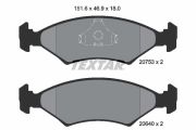 TEXTAR T2075303 Тормозные колодки дисковые