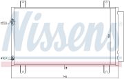 NISSENS NIS940401 Конденсер MT GRANDIS(04-)2.0 DI-D(+)[OE MR958112] на автомобиль MITSUBISHI GRANDIS