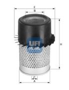 UFI 2713700 Воздушный фильтр на автомобиль LAND ROVER 90