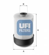 UFI 2611500 Топливный фильтр на автомобиль DACIA DOKKER