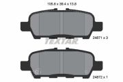 TEXTAR T2487101 Тормозные колодки дисковые на автомобиль INFINITI QX60