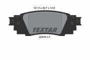 TEXTAR T2243401 Тормозные колодки дисковые на автомобиль TOYOTA AVALON