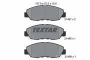 TEXTAR T2149701 Тормозные колодки дисковые на автомобиль HONDA CIVIC