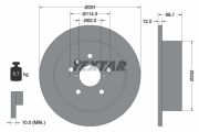 TEXTAR T92144203 Тормозной диск