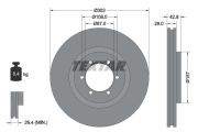 TEXTAR T92180003 Тормозной диск на автомобиль HYUNDAI TERRACAN