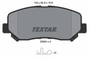 TEXTAR T2556401 Тормозные колодки дисковые