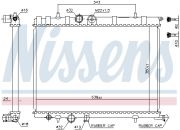 NISSENS NIS63502A Радиатор CN BERLINGO(02-)1.1 i(+)[OE 1330.74]