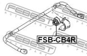 FEBEST FE FSB-CB4R Втулка стабілізатора