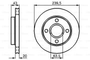 Bosch 0986478502 Гальмівний диск