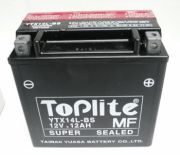 TOPLITE YTX14LBS 12V,12Ah,д. 150, ш. 87, в.146, электролит в к-те, вес 3,6 кг