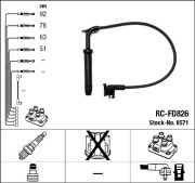 NGK RCFD826 Комплект высоковольтных проводов на автомобиль FORD FIESTA