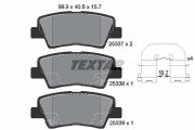 TEXTAR T2533701 Тормозные колодки дисковые