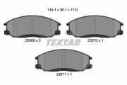 TEXTAR T2356901 Тормозные колодки дисковые на автомобиль HYUNDAI STAREX