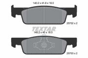 TEXTAR T2570201 Тормозные колодки дисковые