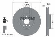 TEXTAR T92161005 Тормозной диск на автомобиль BMW X6