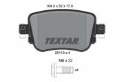 TEXTAR T2511003 Тормозные колодки дисковые
