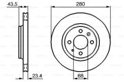 Bosch 0 986 478 375 Тормозной диск