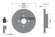 TEXTAR T92076500 Тормозной диск