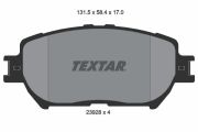TEXTAR T2392801 Тормозные колодки дисковые на автомобиль LEXUS IS