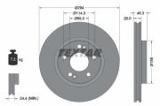 TEXTAR T92136403 Тормозной диск на автомобиль HYUNDAI SANTA