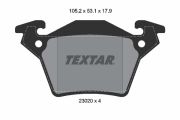 TEXTAR T2302001 Тормозные колодки дисковые