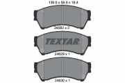 TEXTAR T2458202 Тормозные колодки дисковые на автомобиль MAZDA 6
