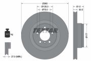 TEXTAR T92178403 Тормозной диск