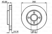 Bosch 0 986 478 671 Гальмівний диск