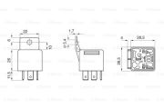 Bosch  Реле, топливный насос; Реле; Реле, модуль управления - управление двигателем