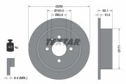 Textar T 92019200 Тормозной диск